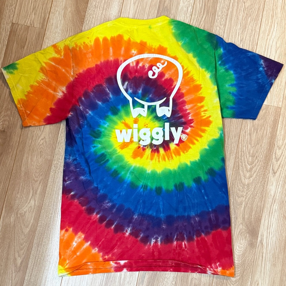 Vibrant Tie-Dye Piggly Graphic Tee - Picture 2 of 5